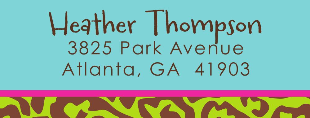 Candy Wild Return Address Label