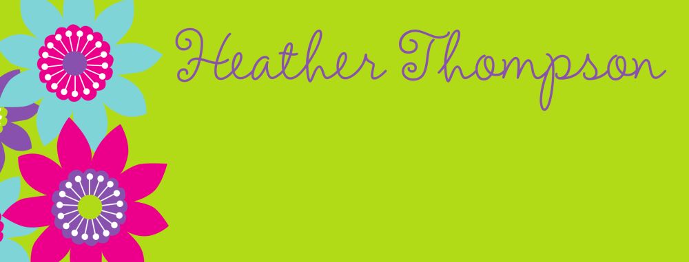 Spinning Flowers Return Address Label