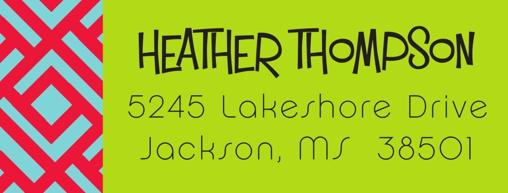 Cool Aztec Return Address Label