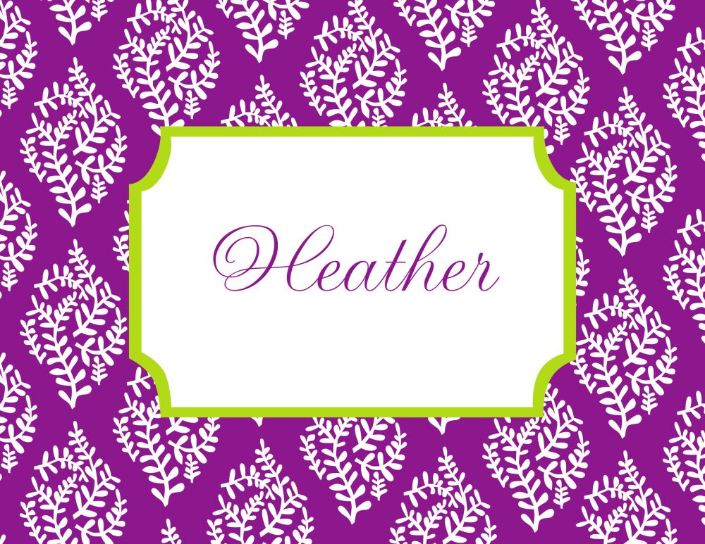 Leaf Decor Folded Note