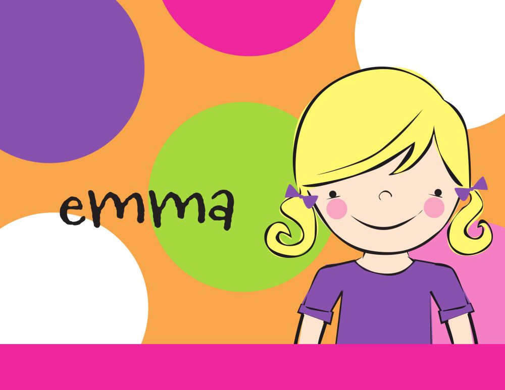 Blonde Girl Folded Note