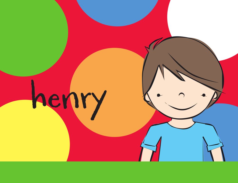 Brunette Boy Folded Note