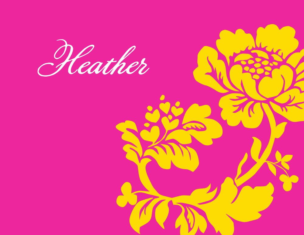 Sunny Floral Folded Note