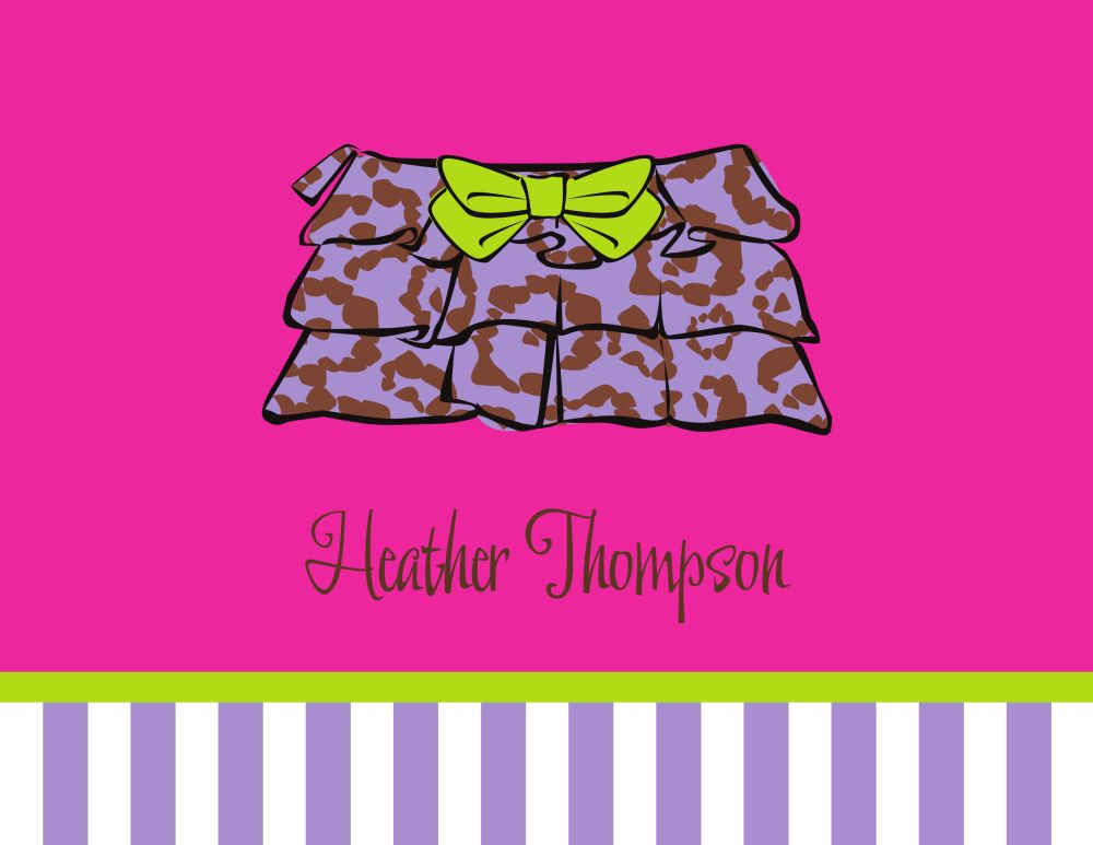 Frilly Clutch Folded Note