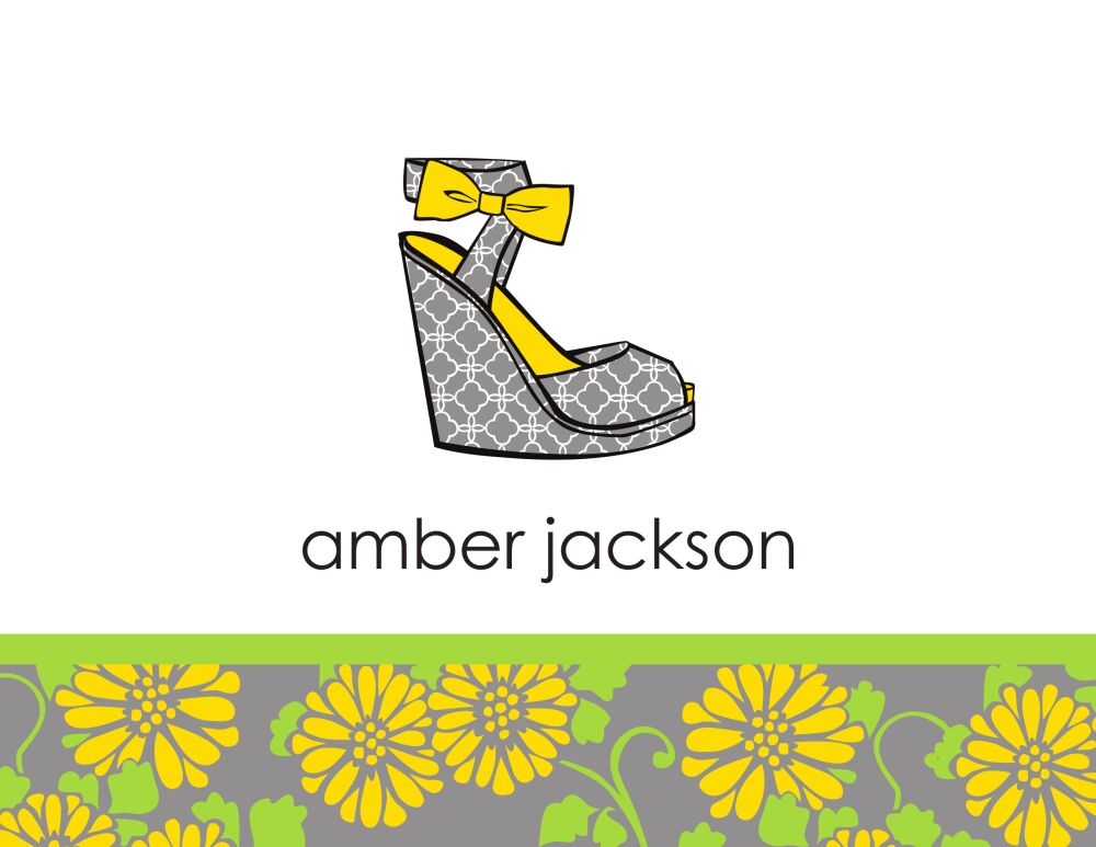 Sunny Climbers Shoe Folded Note
