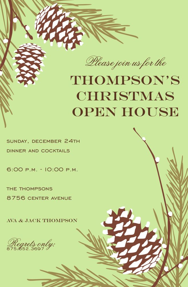 Woodland Frost Invitation