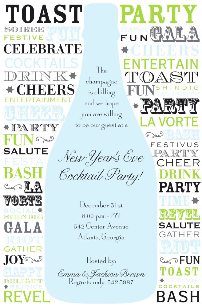 Champagne Speak Invitation