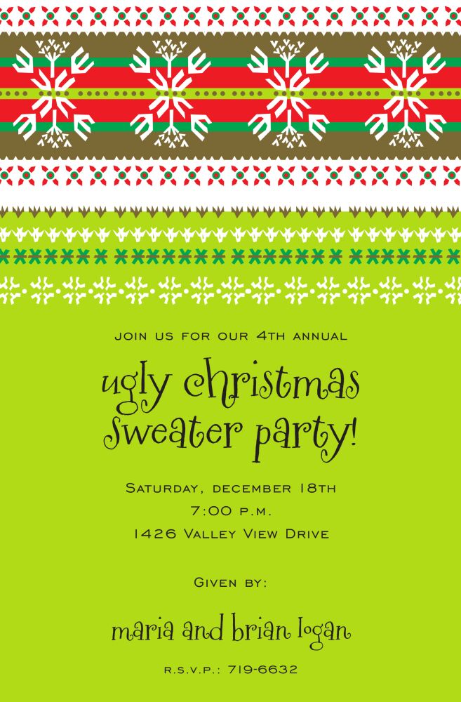 Alpine Holiday Invitation