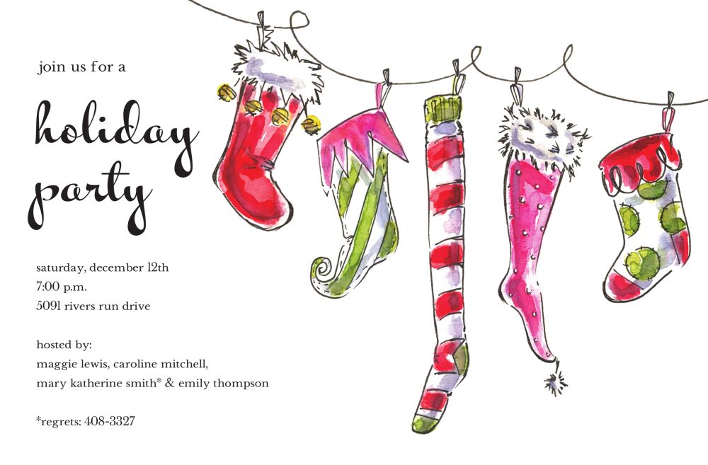 Jolly Socks Invitation