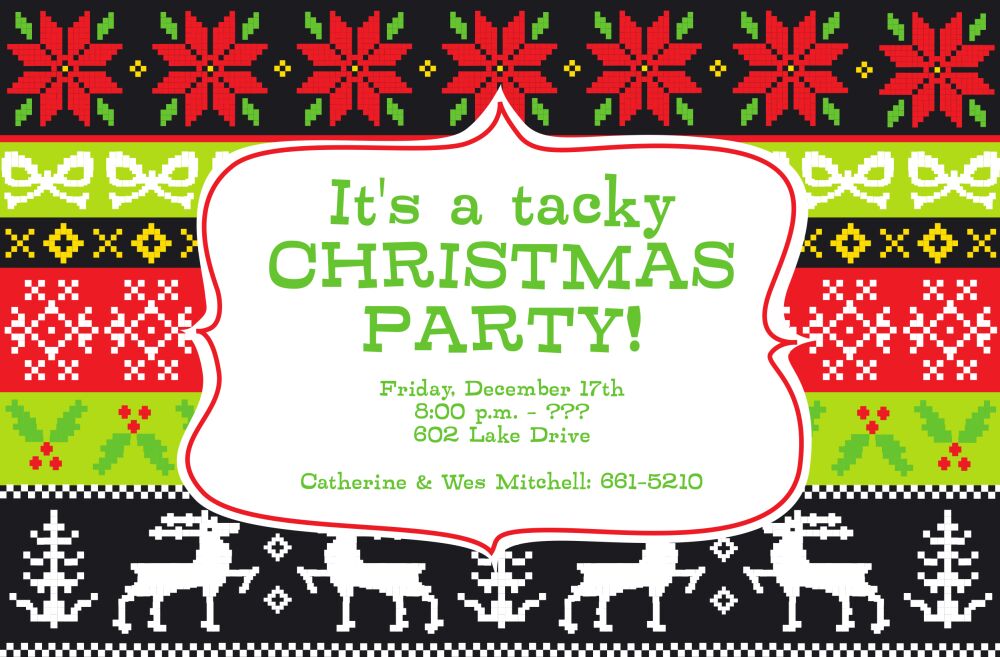 Tacky Party Invitation