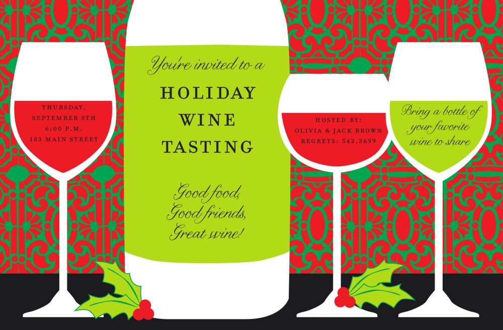 Classy Wine Invitation