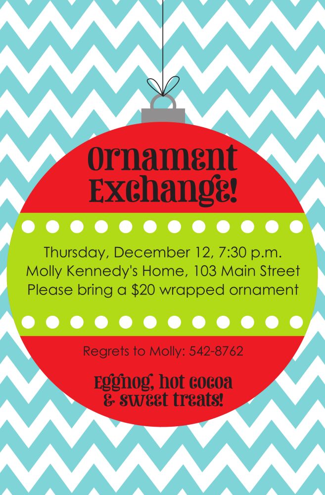 Jolly Ornament Invitation