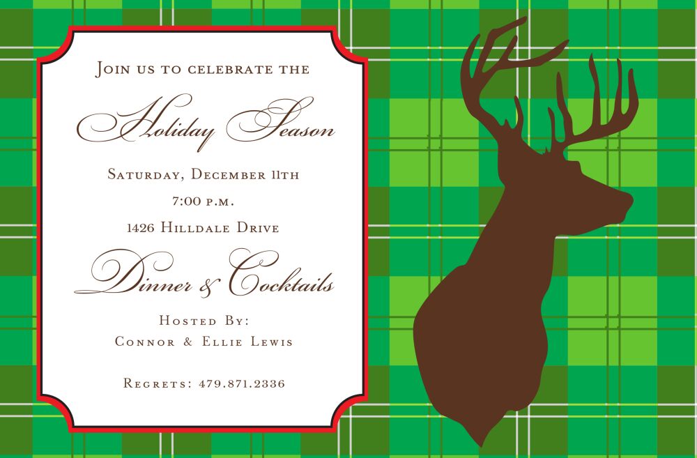 Rustic Deer Invitation