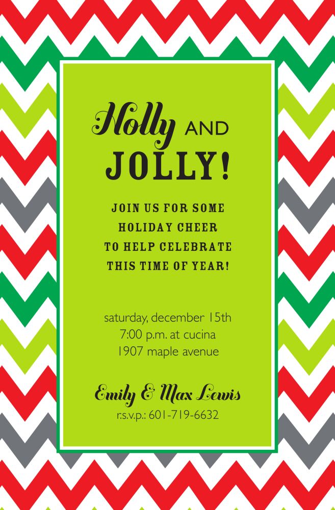 Jolly Chevron Invitation