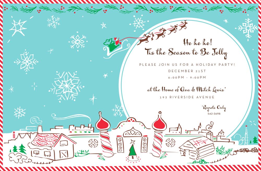North Pole Invitation