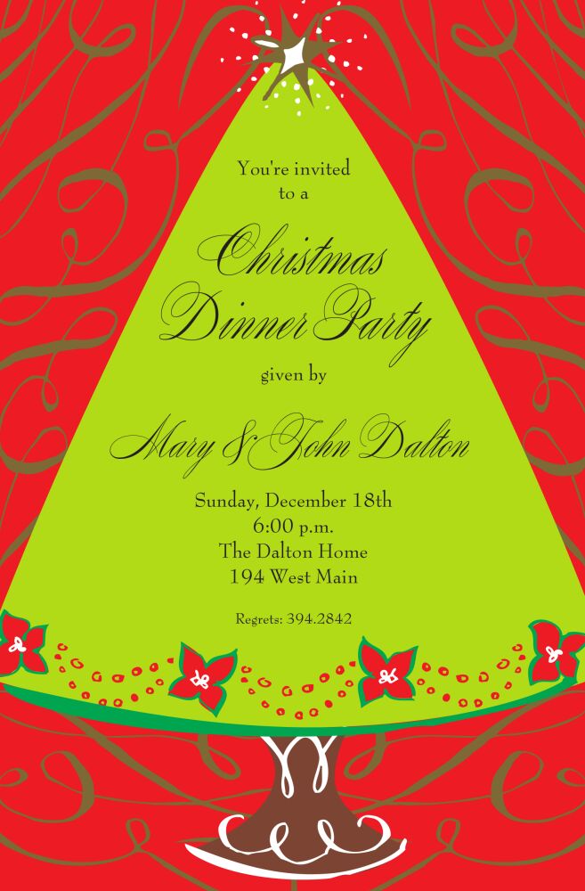 Tree Glee Invitation