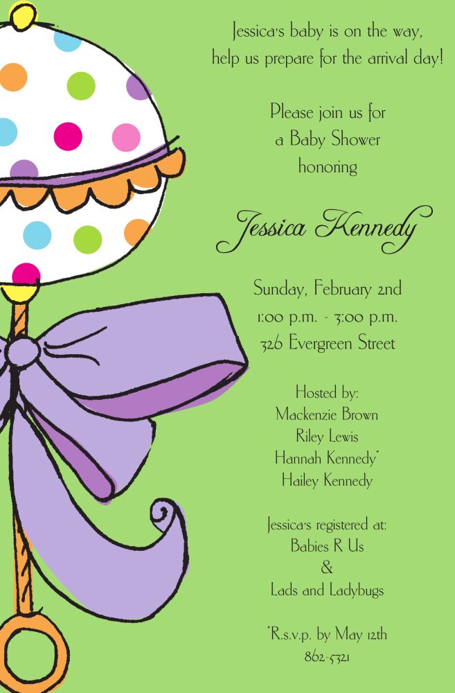 Rattle Madness Invitation