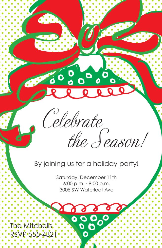 Jolly Bulb Invitation