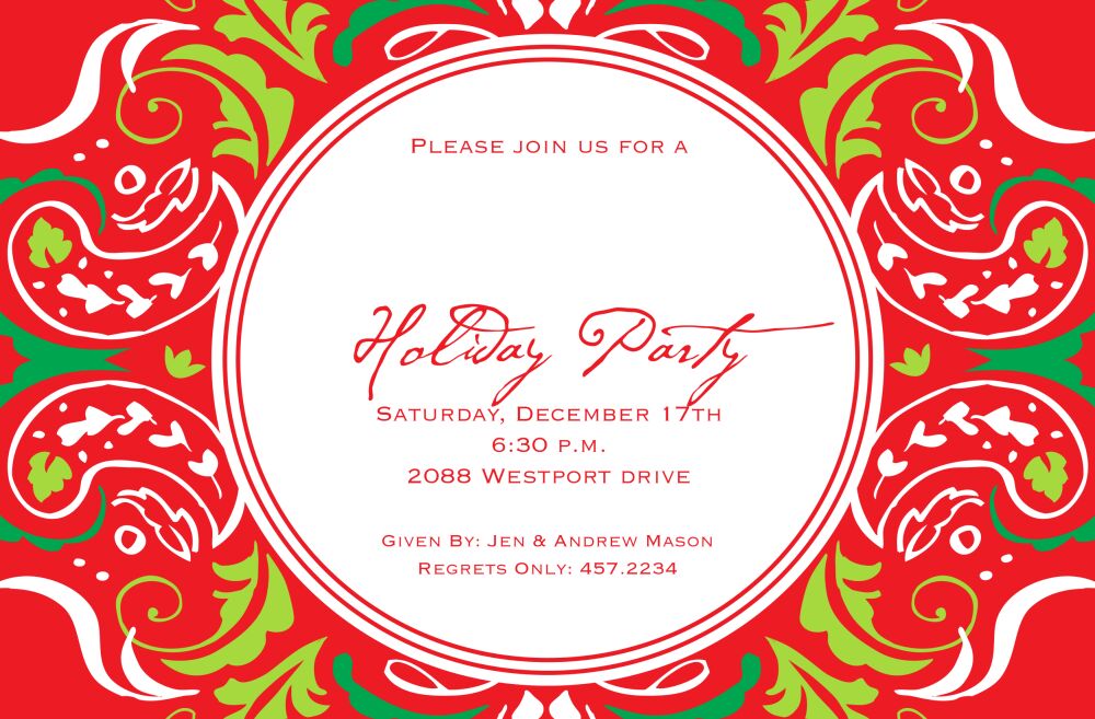 Red Velvet Invitation