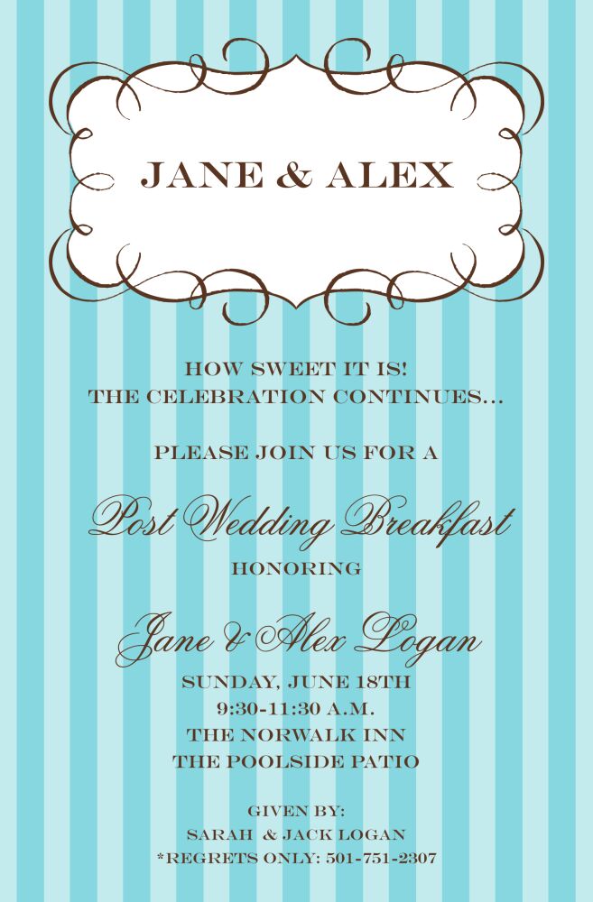 Parisian Stripe Invitation