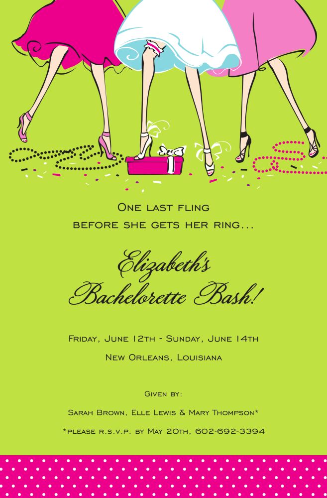 Haute Girls Invitation