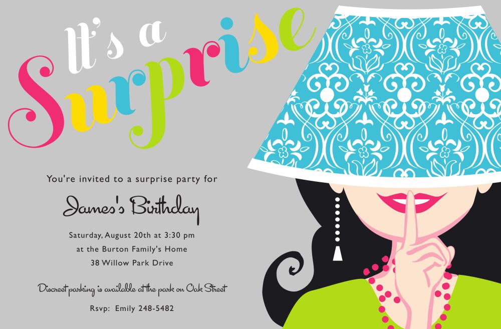 Lampshade Secret Invitation