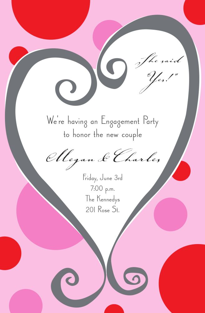 Whimsy Heart Invitation