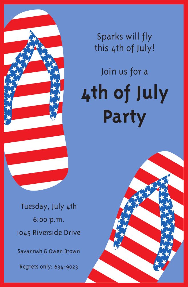 4th Flips Invitation