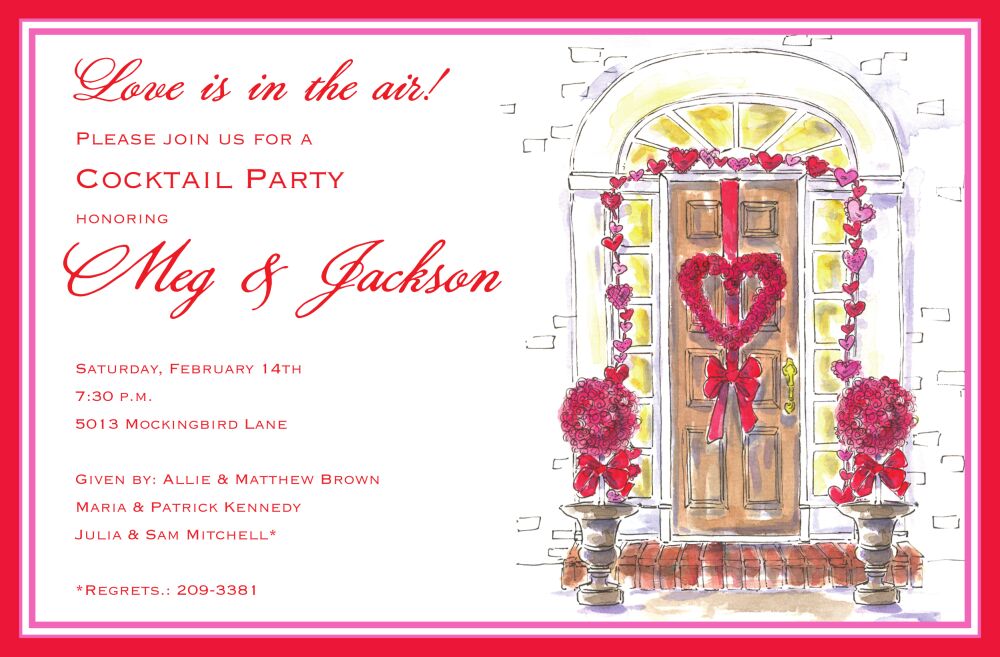 Valentine Door Invitation