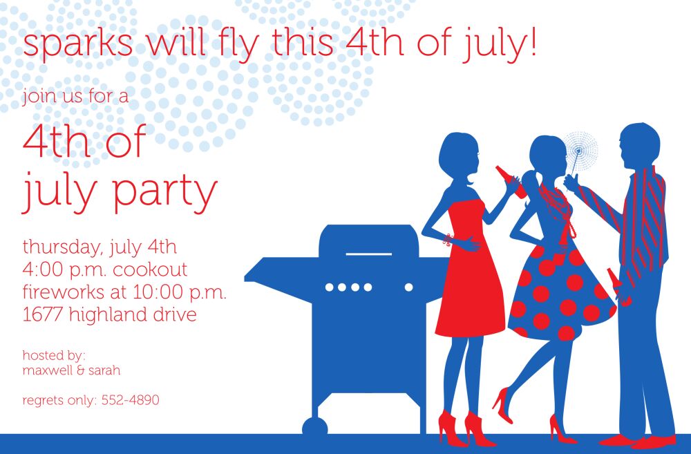 July BBQ Invitation