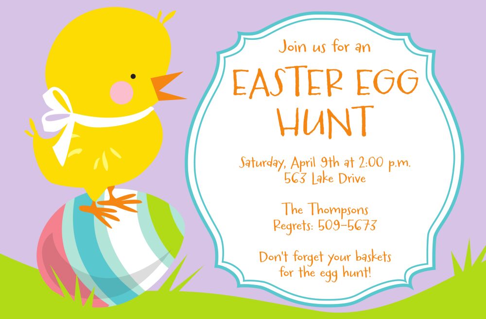 Egg Hunt Invitation