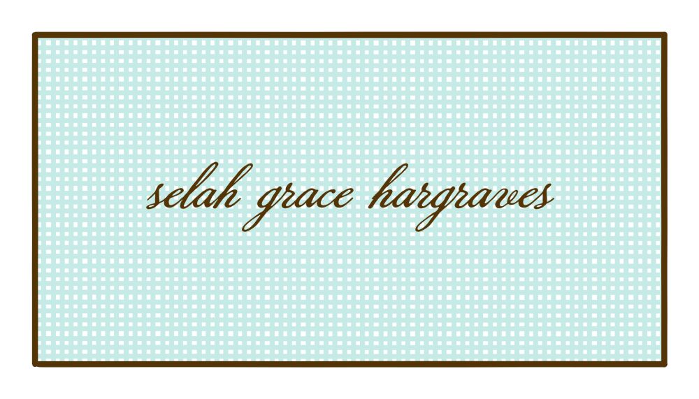 Linen Aqua Flat Enclosure Card