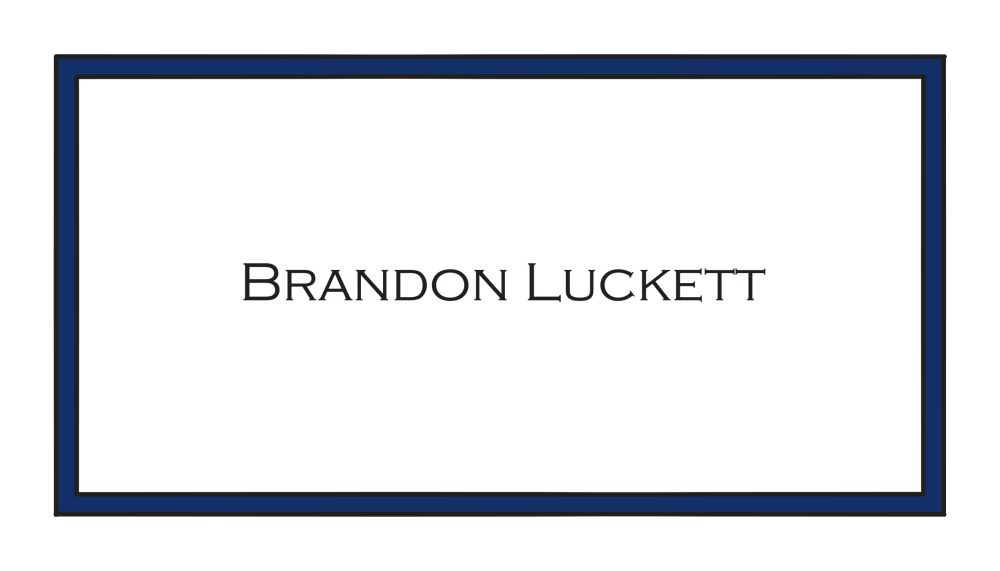 Navy Border Sticker