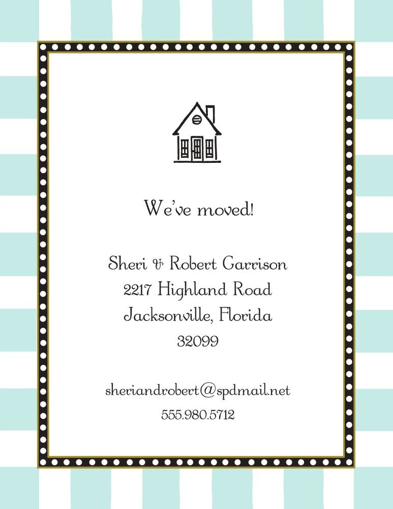 Fun Stripes Aqua Invitation