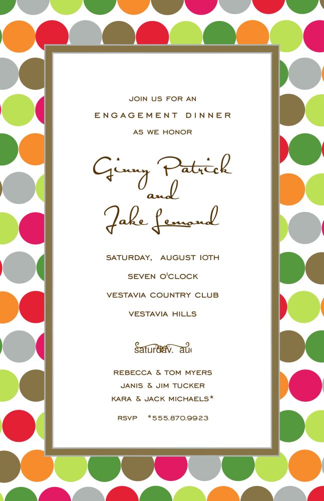 Retro Dots Invitation
