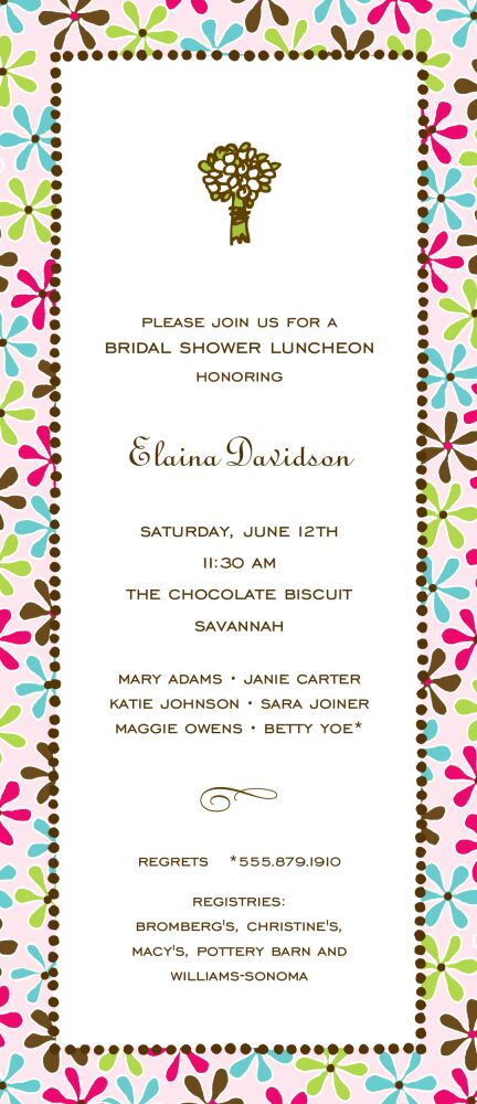 Fun Daisies Multi Invitation