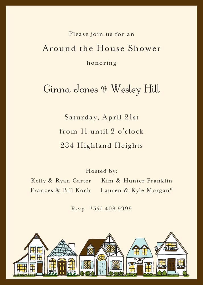Houses Invitation