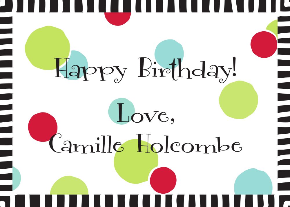 Cool Dots White Flat Enclosure Card