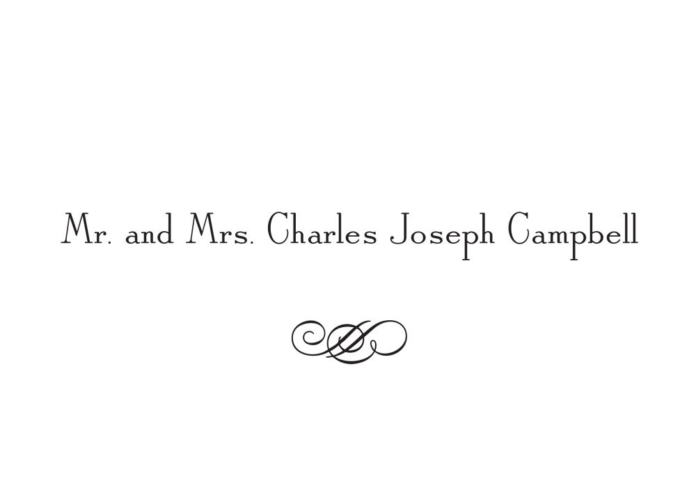Classic White Folded Enclosure Card
