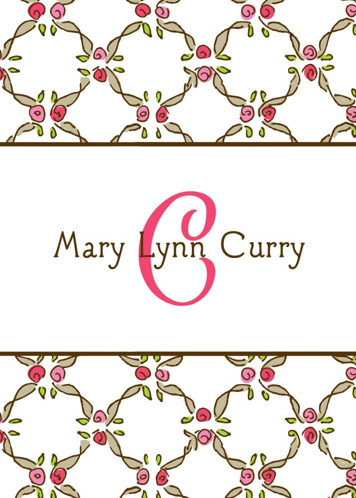 Ribbons & Rosettes Pink Enclosure Card