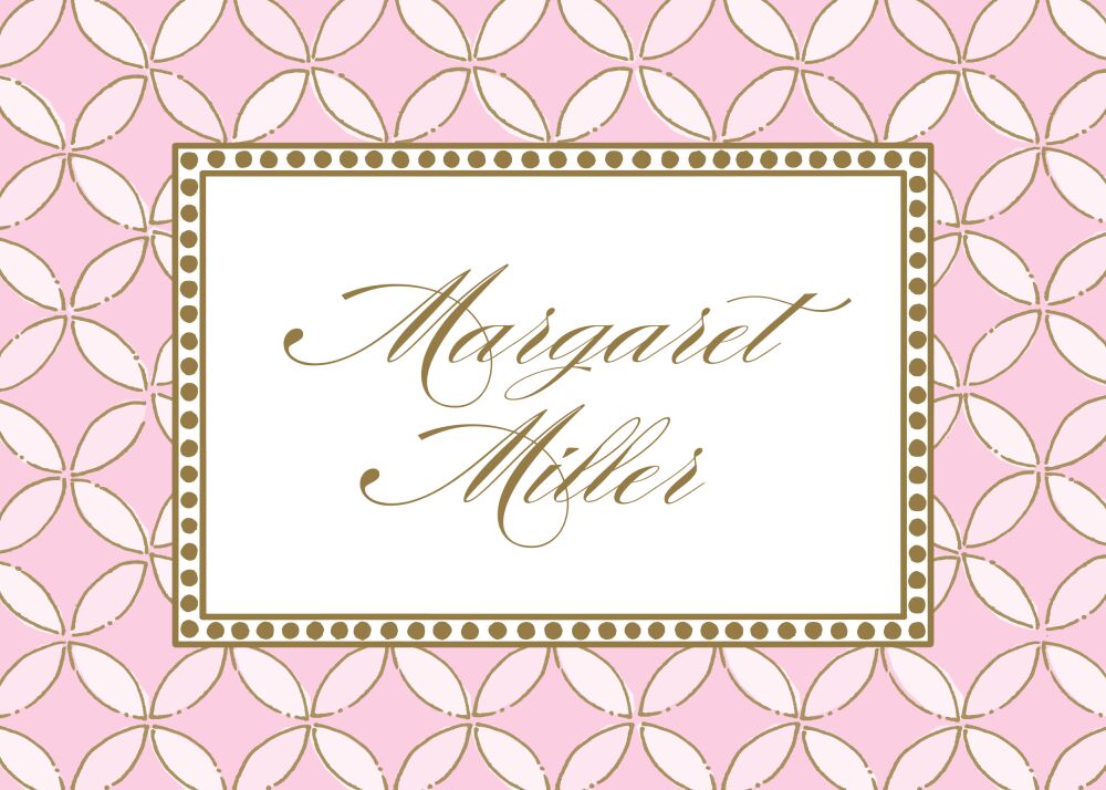 Circles Pink Enclosure Card
