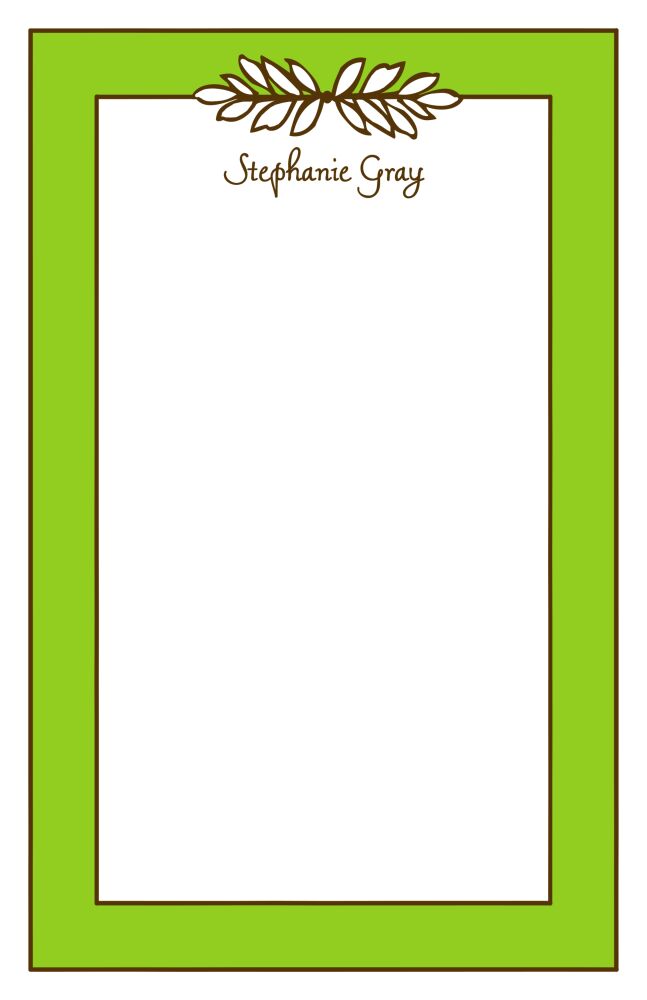 Garland Lime Notepad