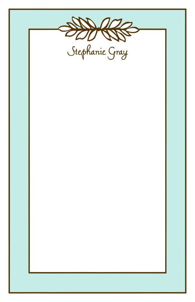 Garland Aqua Notepad
