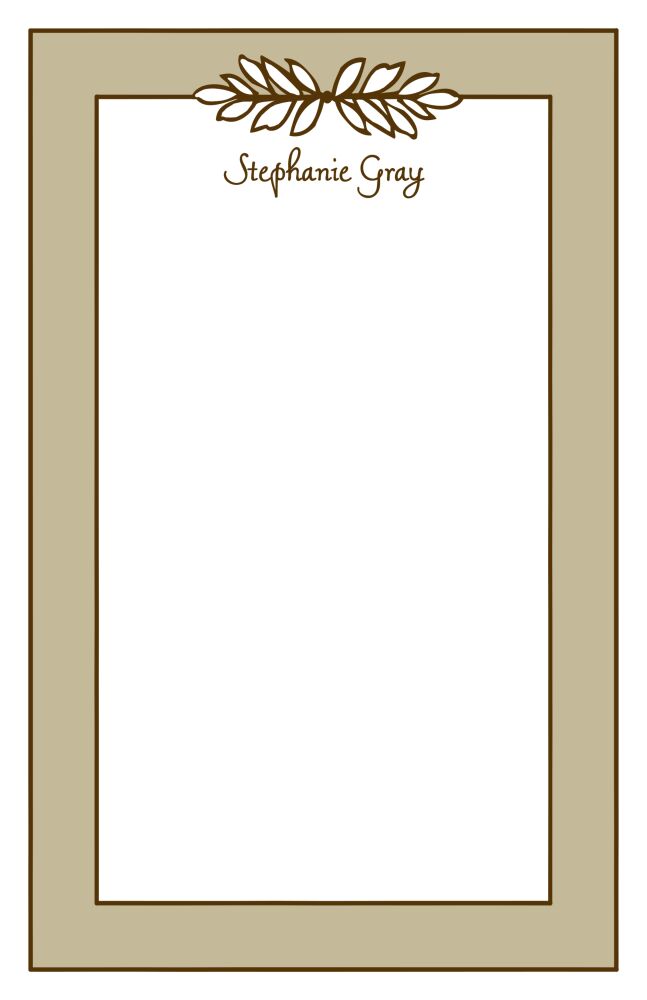 Garland Taupe Notepad