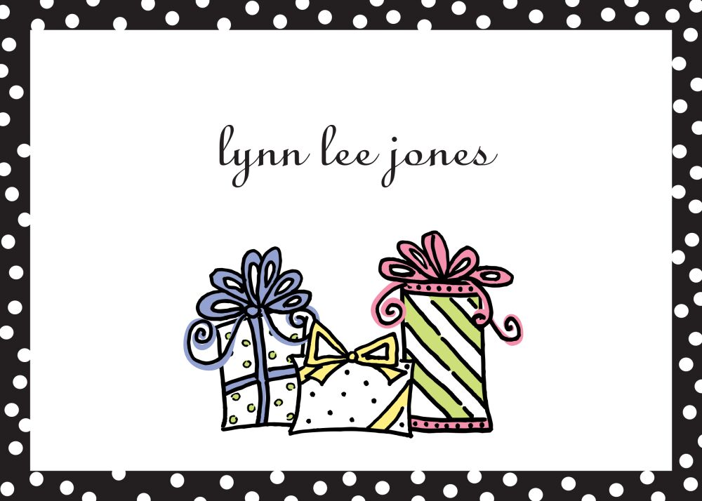 Dotted Edge Black Sticker