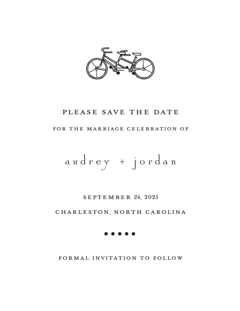 Classic White Invitation