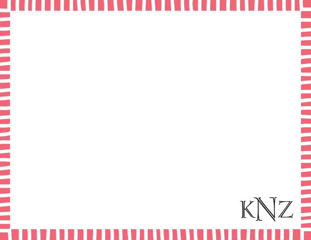 Striped Edge Coral Flat Note