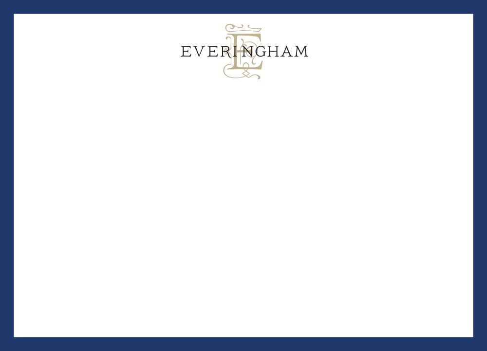 Classic Edge Navy Flat Note