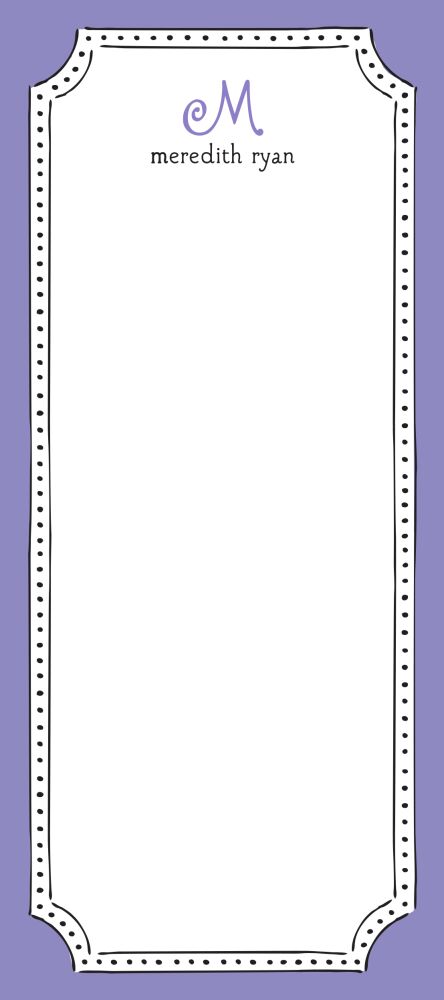 Antique Frame Purple Notepad