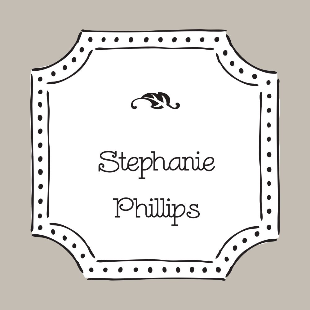 Antique Frame Taupe & Black Flat Enclosure Card